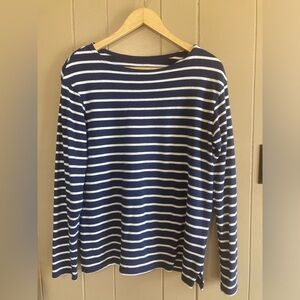 Old Navy Size M %100 Cotton Classic Nautical Stripe Top